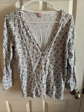 Merona large cardigan geometric pattern